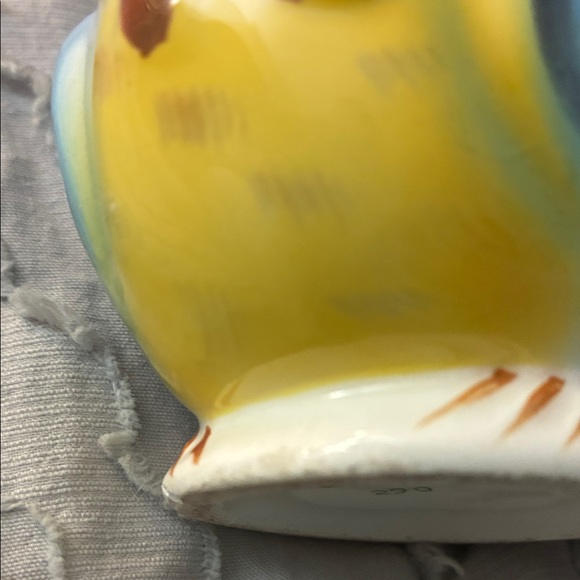 Vintage Geo Lefton Whimsical Blue and Yellow Bird Figurine Set - Picture 9 of 9